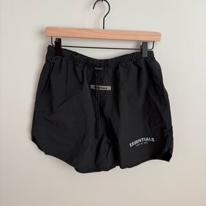 Essentials Fear of God Volley Shorts Small Black Nylon/Cotton GUC